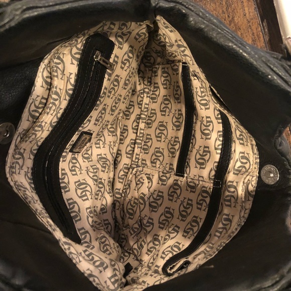 Black GUESS tote handbag purse - Picture 3 of 5